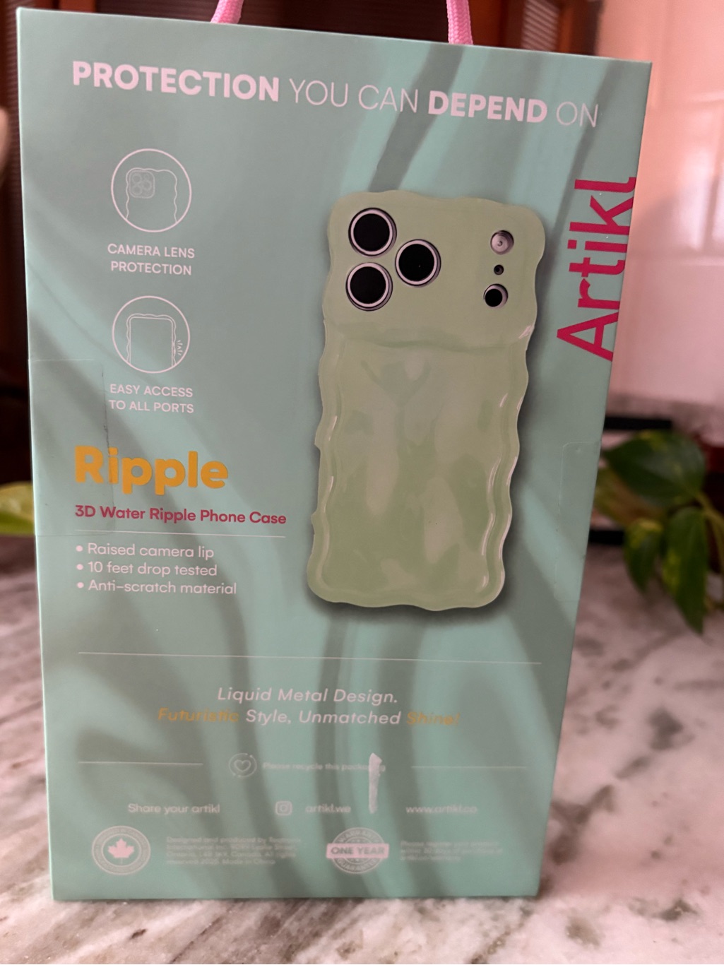 Artikl Ripple 3d Water Ripple Iphone 17 Pro Max Case - Light Green Nwt — image 3 of 4